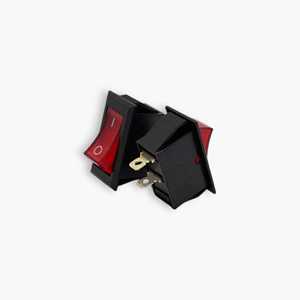 Ensemble de 10 interrupteurs à bascule industriels KCD avec LED rouge SPST IP21 250V AC certifiés CQC - Product Image 4