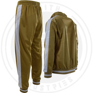 Chándal de entrenamiento Unisex ligero y elegante, chaqueta de cuello alto con cremallera para hombre, pantalones apilados elásticos de secado rápido, transpirables para invierno - Product Image 6