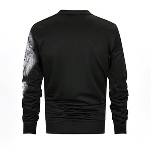 Sweatshirts surdimensionnés pour hommes Sweat à capuche imprimé à manches longues Sweat en coton Hip Hop Tees Sports Top Vêtements pour hommes - Product Image 2