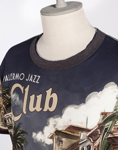 เสื้อยืดผ้าฝ้าย100% แบบระเหิดสำหรับผู้ชายเสื้อยืดทรงหลวมเสื้อยืดพิมพ์ลายกราฟิกโลโก้ตามสั่ง - Product Image 3