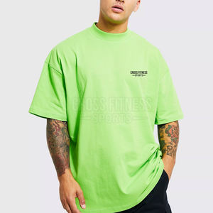 เสื้อยืดโอเวอร์ไซส์คุณภาพสูงสำหรับผู้ชายเสื้อยืดน้ำหนักเบาเสื้อเชิ้ตลำลองสีพิเศษ - Product Image 1