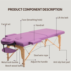 Camilla De Masaje Portátil De Lujo Personalizada Con Esponja Y Esquinas Redondeadas Para Pestañas Color Morado - Product Image 3