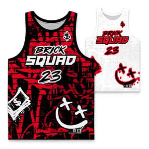 Chaleco de Baloncesto Transpirable de Secado Rápido para Hombre, Jersey Deportivo Estampado de Malla de Doble Cara para Entrenamiento, Estilo Americano - Product Image 3