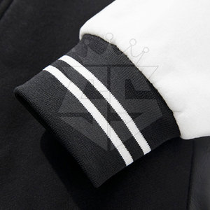 New Design Solid Color <b>Men's</b> Letterman <b>Winter</b> <b>Jacket</b> Stand Front Breathable Eco-Friendly Cotton/Wool Streetwear <b>Warm</b> Clothing - Product Image 5
