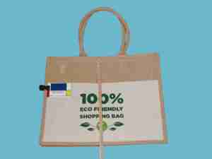 Bông túi đay Túi mockup cho món quà cho-phong cách vải làm vách ngăn Tote Shopper Mock-up cho các cửa hàng và các nhà bán lẻ - Product Image 2