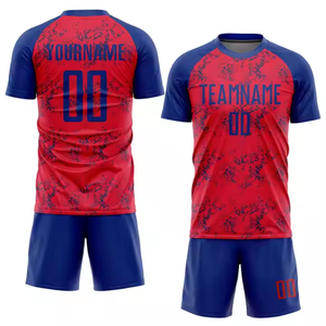 ชุดเครื่องแบบฟุตบอล Unisex สำหรับผู้ใหญ่ชุดเสื้อแขนสั้นแบบยืดแห้งเร็วทำจากโพลีเอสเตอร์100% - Product Image 4