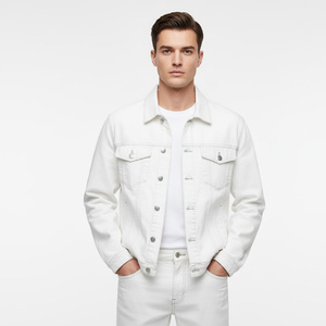 Chaqueta vaquera informal para hombre OEM, proveedor de fábrica, venta al por mayor, prendas de vestir exteriores de moda por encargo, ropa de calle de invierno elegante, uso diario - Product Image 1