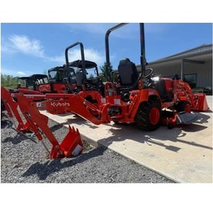 Tracteur agricole compact Kubota BX23S 4x4 diesel avec chargeur et pelle arrière pour travaux agricoles et de jardinage - Product Image 4