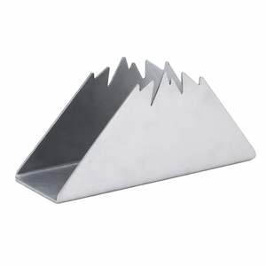 Stainless Steel <b>Bar</b> Napkin Holder Modern Angular Design Durable Stable Base Perfect for <b>Bars</b> Restaurants Cafes and Home Tables - Product Image 1
