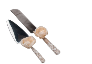 Qualité supérieure Nouveau Style Prix de Gros Dernier Look Couteaux À Gâteau En Métal Et Serveur Ensemble Designer Outil À Gâteau En Métal pour La Maison Hôtel - Product Image 5