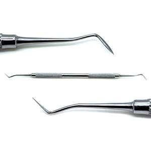 Holan Tipo B Manual Plateado Clase I con Empuñadura Moleteada para Tallado - Product Image 1