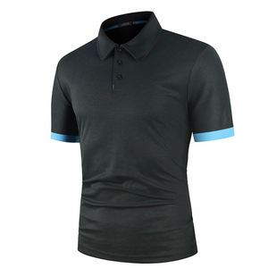 Fournisseur de gros bas prix 100% polyester polo de golf T-shirt pour hommes haute qualité logo brodé respirant polos de sport - Product Image 1