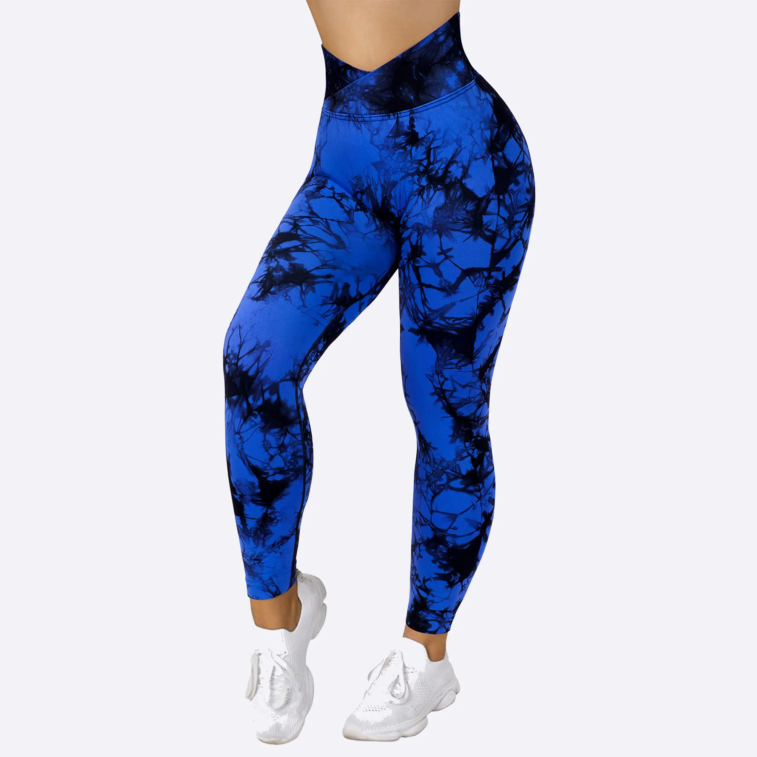 OEM Damen Leggings High Waist Gym Fitness Wear Atmungsaktive Polyester Spandex Leggings für Frauen