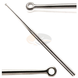 JACKBILLY Instruments chirurgicaux de haute qualité Curettes auriculaires en acier inoxydable Outils de chirurgie ORL émoussés Curettes à boucle d'oreille Buck - Product Image 2