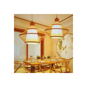 Abat-jour en rotin fait main personnalisable de haute qualité pendentif Design asiatique pour la décoration d'hôtel Direct vietnamien - Product Image 3