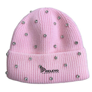 Nuevo Gorro de Punto para Mujer, Gorro de Invierno Suave y Cálido con Adornos de Diamantes para Fiestas, Atuendos Casuales, Regalo, Gorro de Punto con Pedrería Transpirable para Hombre - Product Image 4