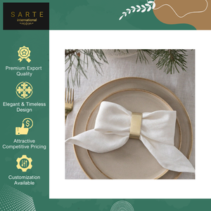 Serviettes en coton et lin réutilisables de luxe 20x20 pouces - Personnalisables, durables et écologiques pour restaurants et hôtels - Product Image 4