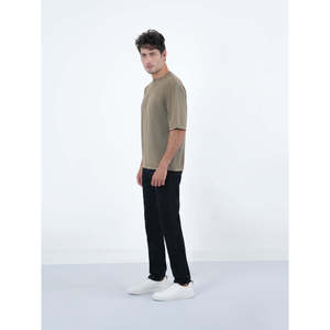 T-shirt BRIZIO décontracté coupe classique 100 % coton léger avec tissu de 220 grammes, design oversize, impression sérigraphique - Product Image 3