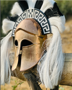 Gladiateur Jouer Spartiate Casque Soldat Bataille Médiévale Costume Cosplay Grec Sparte Ancien Romain Corinthien Acier - Product Image 2
