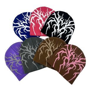 Gorro de Punto Acrílico con Diseño Jacquard y Estampado Digital, Color Negro, para Invierno y Esquí, Venta al por Mayor, Unisex 2026 - Product Image 2