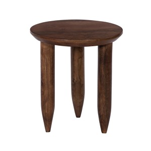 Moderno K.D. Mesa de centro de madera de mango orgánico, almacenamiento portátil de altura ajustable, muebles para el hogar, decorativos de madera orgánica - Product Image 1