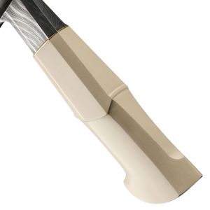 High Quality Customized Stainless Steel Cleaver with White Micarta <b>Handle</b> Etched Blade for Chef's Use With Sheath - Product Image 4