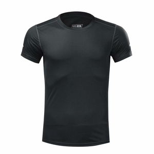 Prix de gros Gym Fitness personnalisé hommes t-shirts couleur différente à manches courtes vêtements d'été séchage rapide coton homme t-shirt O cou - Product Image 3