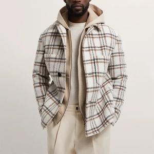 2023 nouveauté hommes flanelle chemises de haute qualité 100% coton robe haut conception flanelle vêtements respirant ODM approvisionnement - Product Image 3