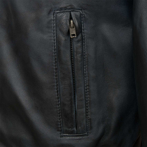 Alta calidad al por mayor 2025 nueva moda hombres cuero Biker chaqueta motocicleta chaqueta para hombres al aire libre moda hombres chaqueta - Product Image 5
