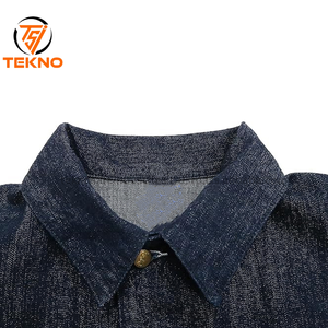 Chaqueta vaquera elegante para hombre, ropa informal OEM, venta al por mayor, chaqueta vaquera de algodón de alta calidad, Chaquetas vaqueras personalizadas para hombre a la venta - Product Image 4