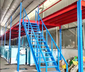 Piso de rejilla de acero de varios niveles Plataforma de entresuelo industrial H Sistema de estante de entresuelo de acero Sistema de entresuelo de almacén - Product Image 2