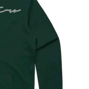 Sweat à capuche Core Signature pour hommes, vert forêt, mélange de coton et de poly épais, coupe régulière, isolé et confortable pour un usage quotidien - Product Image 3