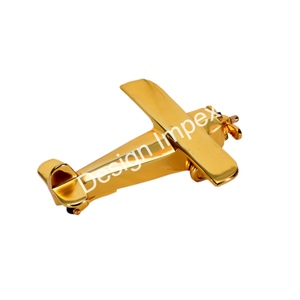 Gold PVT Propeller <b>Aircraft</b> Model Latest Arrival Wholesale Aeroplane Giftware Accessories Custom Logo Airplane Models Home Decor - Product Image 1