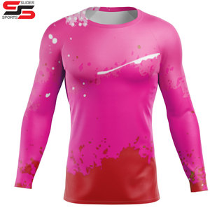 Fabricant de protège-éruption à manches longues personnalisé de taille plus pour hommes chemises à compression - Product Image 5