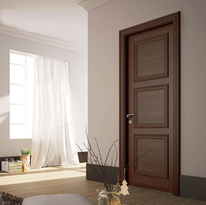 Puerta Interior Moderna de MDF Sólido de Alta Calidad, Minimalista, de PVC, Resistente al Agua, con Aislamiento Acústico, para Dormitorio - Product Image 1