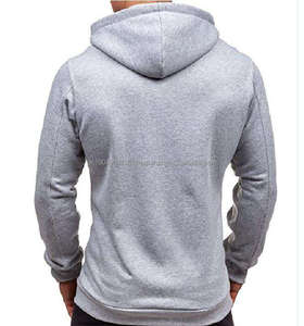 Primavera otoño Color sólido Zip up Cardigan Chaqueta con capucha Deportes Casual Sudadera con capucha Sudaderas con capucha para hombre Sudaderas Logotipo personalizado - Product Image 5