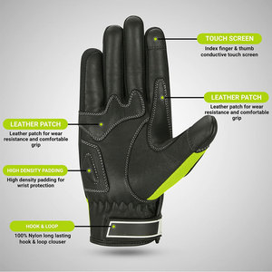 Gants de course pour hommes de couleur personnalisée de haute qualité les plus vendus en cuir véritable vêtements de sport d'hiver - Product Image 3