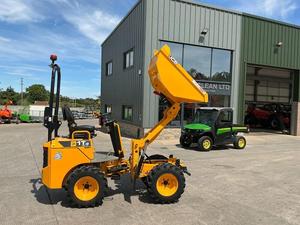 Mini-dumper compact JCB d'occasion de 1 tonne, 4x4, auto-chargeur, avec chargeuse frontale et rétrocaveuse, pour chantier de construction - Product Image 6