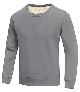 OEM Wholesale Custom Printed Crewneck Pullover Sweatshirt Winter Warm Sherpa <b>Fleece</b> <b>Hoodie</b> with Drop-shoulder for Women - Product Image 6