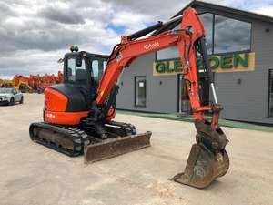 Excavatrice d'occasion modèle 2022 U48-4 avec cabine, lame angulaire, 34 tonnes, boîte de vitesses haute performance, moteur Kawasaki, équipement de construction - Product Image 5