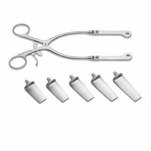 Ensemble de rétracteurs rachidiens auto-retenus 250 mm Instrument chirurgical avec cinq paires de lames - Product Image 1