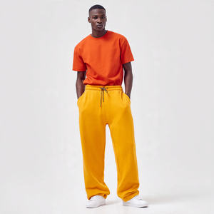 Pantalon de survêtement d'hiver à jambes larges pour homme, pantalon de jogging en molleton, pyjama, pantalon de survêtement ample à taille haute avec cordon de serrage pour homme - Product Image 5