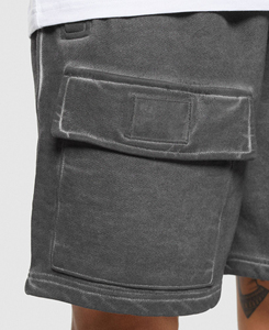 กางเกงขาสั้นผ้าคอตตอนเอวสูงแนวสตรีทของผู้ชายกางเกงขาสั้นคาร์โก้ปักหลายกระเป๋าฤดูร้อน100% กีฬากลางแจ้ง - Product Image 5