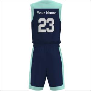 Ensembles de maillots de basket-ball personnalisés grande taille respirants de haute qualité uniformes imprimés personnalisés hommes femmes adultes 100% polyester - Product Image 3