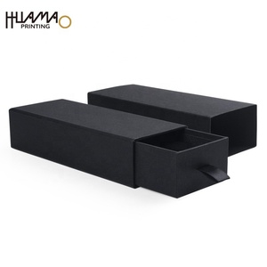 Caja de regalo de papel rígido rectangular larga, negra mate, personalizada de fábrica, para ramo de flores, paraguas, reloj, bolígrafo, cinturón, tubo de vino - Product Image 1