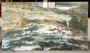 Panneau mural moderne en pierre naturelle verte indienne SILO INDIA AP001, dalle de pierre lavante, poli, pour villa, évier de cuisine - Product Image 4