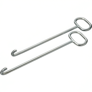 "Metal Hanger Manhole Cover Lifter 600mm Long U-<b>Hook</b> Galvanized HRKE" - Product Image 3