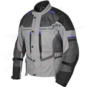 Vente en gros Cordura Racing Biker Veste d'équitation Textile Moto Veste CE Standard Armure Imperméable Tous Temps Coupe-Vent Imprimé - Product Image 3