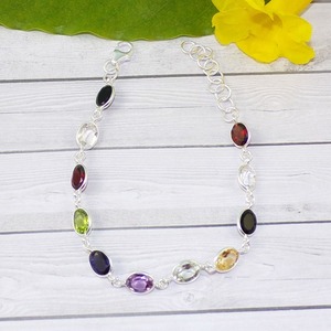 Handmade Unisex Fashion <b>Chain</b> & Link <b>Bracelet</b> Solid 925 Sterling <b>Silver</b> Gold Plated Zircon Halo Indian Style Trendy Party Gift - Product Image 5