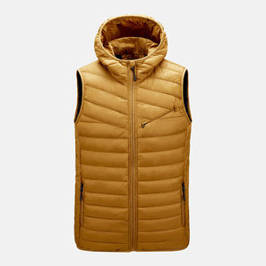 Chaleco Acolchado con Capucha para Hombre, Chaqueta sin Mangas Cálida - Product Image 3